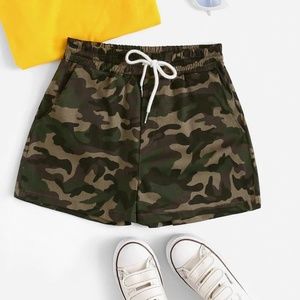 Camo Print Shorts